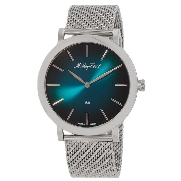 NWT Mathey-Tissot Fashion Men's Quartz Steel Authentic Watch - Picture 1 of 3
